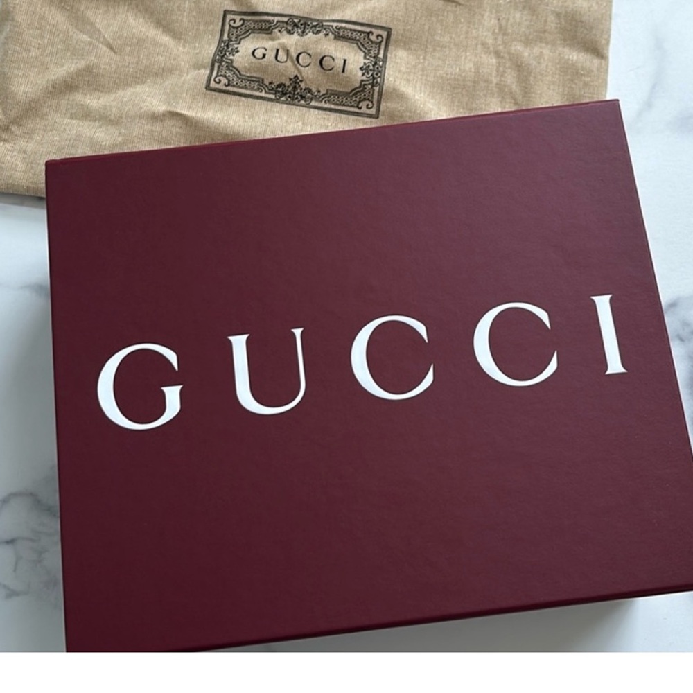 Gucci Burgundy Box with White Logo